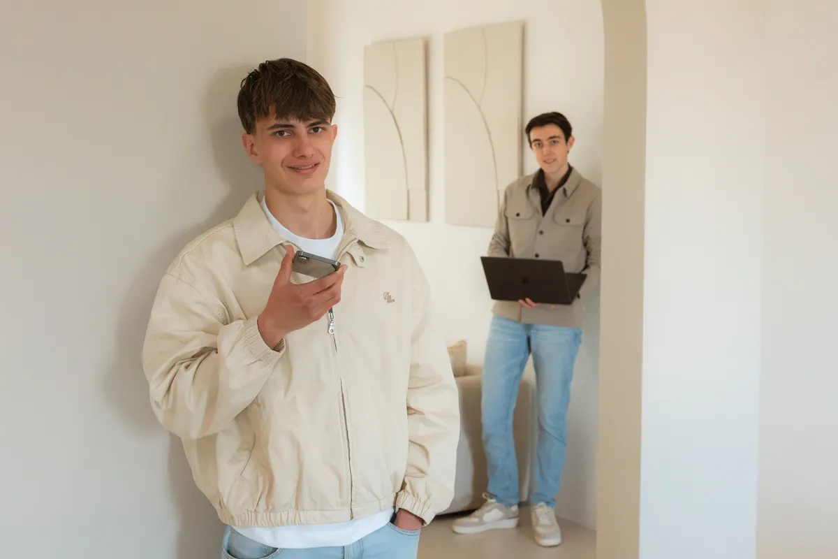 Jelle en Thomas, de oprichters van Groeimaten